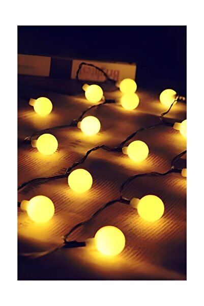 Pretify Top Led Işık 5 Metre Boncuk Led Yılbaşı Süsü Sabit Yanan Dekoratif Le...