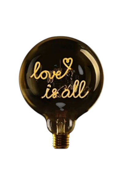 MITB LOVE IS ALL - LED GLASS BULB - AMBER GLASS/2200K - Ø70 × H110 MM