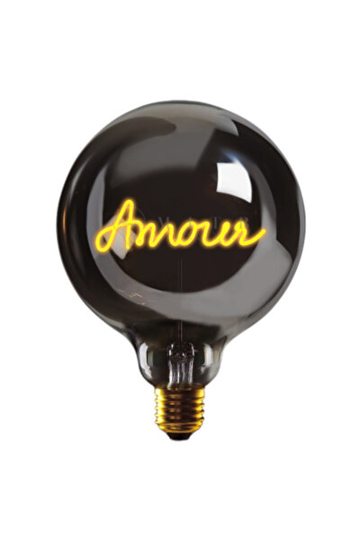 MITB AMORE LED DECORATIVE FILAMENT BULB – BLACK GLASS – 70 × H110 mm