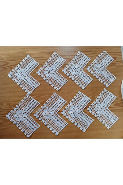 DANTELİM Mutfak Takımı, Peçete, Uç Güpür Dantel - 12 Adet (1 paket)