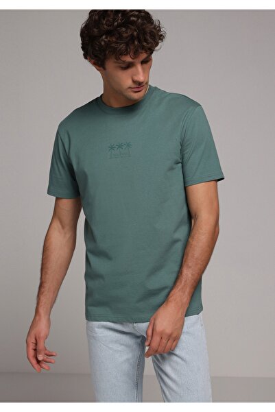 Colin's Regular Fit Round Neck Plain Muška zelena majica kratkih rukava