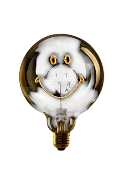 MITB SMILEY - LED GLASS BULB - CLEAR GLASS/AMBER - Ø70 × H110 MM