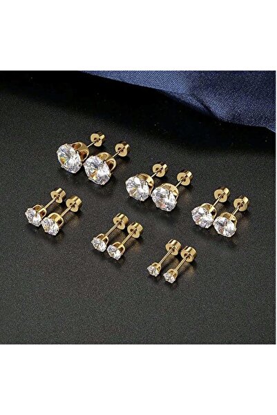 VEYA Luxury crystal earrings in multiple sizes – 6 pairs set for women