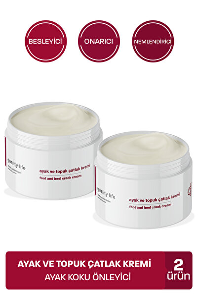 Quality Life Ayak Topuk Çatlak Çatlağı Dikeni Bakım Kremi Ayak Kokusu Önleyic...