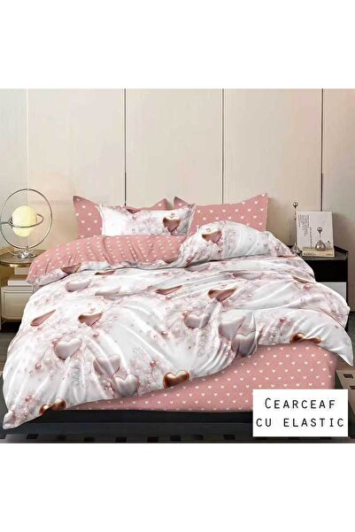 Patul Bed Linen 6 Pieces, Fine Cotton, Sulphur, Double Bed, 2 Persons, Fitted...