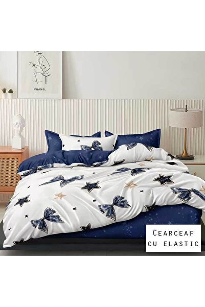 Patul Bed Linen 6 Pieces, Fine Cotton, Sulphur, Double Bed, 2 Persons, Fitted...