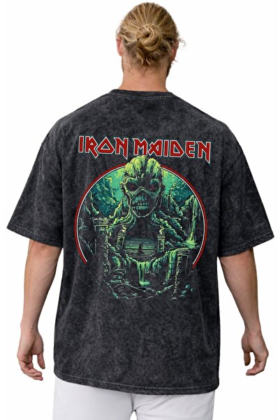 SEVBANO Μπλουζάκι Iron Maiden Rock Metal Music Band με στάμπα στην πλάτη, Uni...