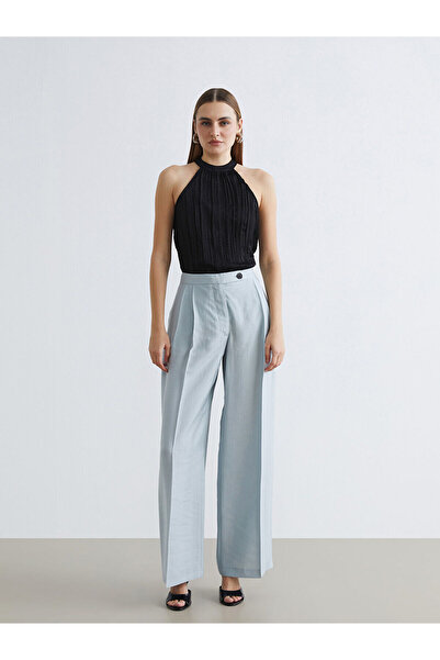 LC Waikiki Peak New Season High Waist Wide Leg Women's Trousers