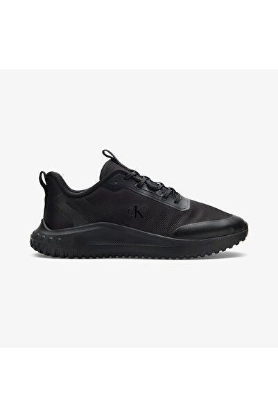 Calvin Klein Erkek Rahat Taban File Detaylı Rahat Siyah Sneaker YM0YM01442-0GJ