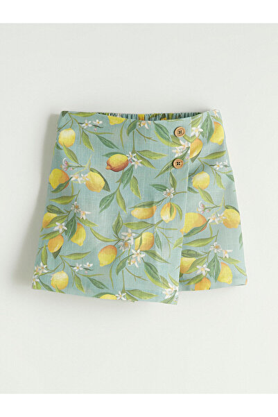 LC Waikiki Peak New Season Patterned Girls' Shorts Skirt