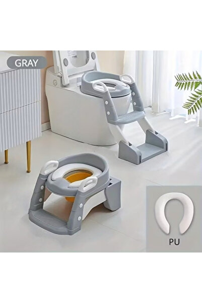 Generic One child toilet seat ring with a foldable ladder, suitable for toile...