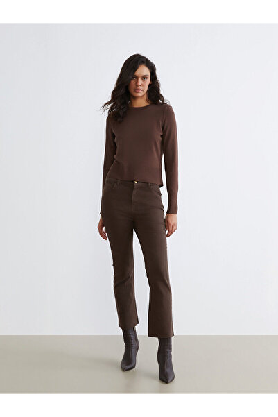 LC Waikiki Trendlucky with a Difference Crop Flare Women's Jean Pants