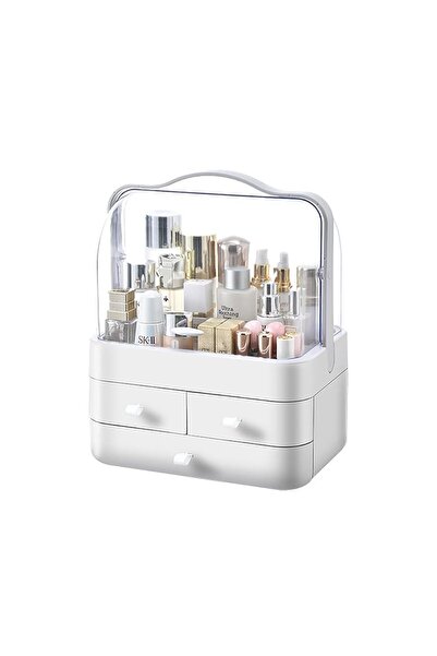 Arabest Make up Organizers and Storage,with Lid and Drawers,for Countertop, B...