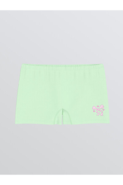 LC Waikiki Ozmarka New Season Bowknot Printed Girls' Boxer Briefs
