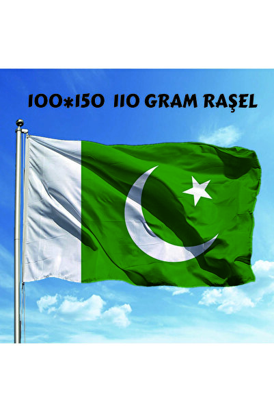 tasarım harikaları PAKİSTAN ÜLKE BAYRAĞI (100*150) BOY RAŞEL