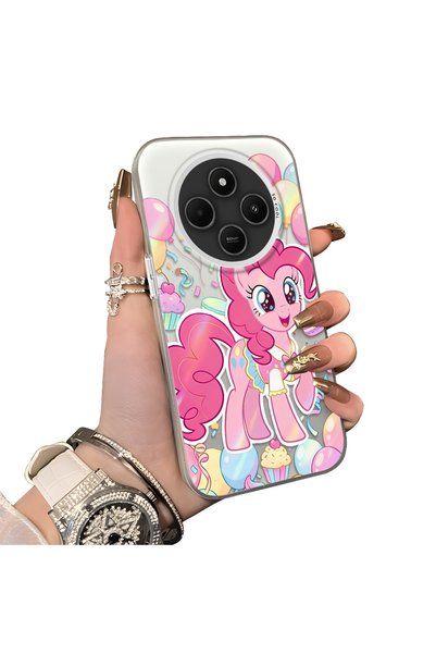 ucuc Redmi A4 Compatible Hard Acrylic Back Silicone Edge Lens Protection Case...