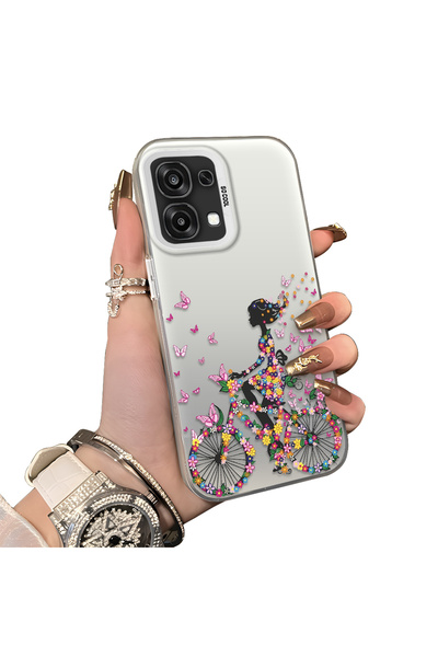 ucuc حافظة حماية من السيليكون الصلب أكريليك درجة من الخلف لهاتف اوبو A6 برو 4...