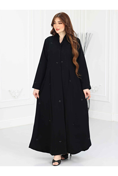 TREN Luxury Ramadan Summer Crepe Abaya Minimalist Blazer Style Modest Formal ...