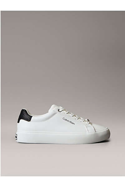 Calvin Klein Smooth Leather Embossed Logo Sneakers