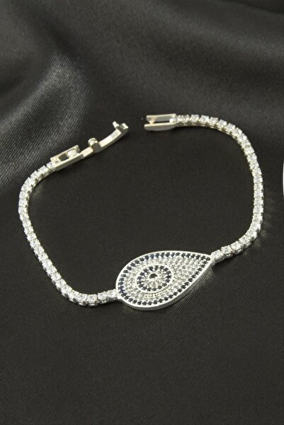 ZERO LAND Xmpdby Oval Zircon Stone Children's Bracelet 16 cm - (70540) Silver...