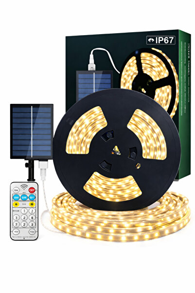 Kyrotech 10 Metre Şerit Led Solar Bahçe Aydınlatması Su Geçirmez Gün Işığı 8 ...