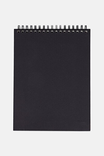 Kingart 100 Sheets Spiral Sketch Book, Black