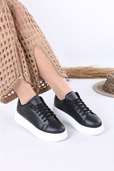 sefayol Mavise crno-beli potplat mat Koža ženske sportske cipele