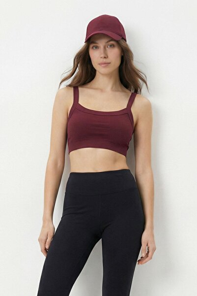 Rays 9010 Strappy Bustier Claret Red