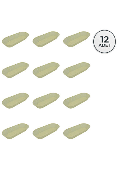 dinckitchen Oval Balina Dough Proofing Basket 12 Pieces Oval 52X15X9 cm 12 Pi...