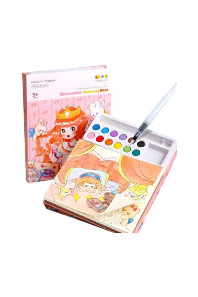 Flippy Watercolor Coloring Book Set, Flippy, Princess Pattern, 20 Sheets, 15....