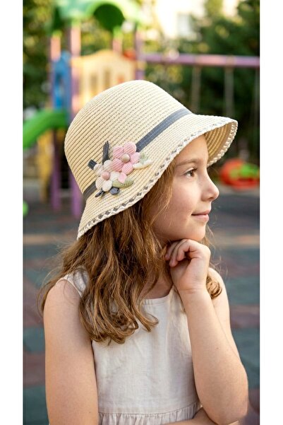 LAGRANZE قبعة صيفية فلورا برينسيس للأعمار من 4 إلى 8 سنوات