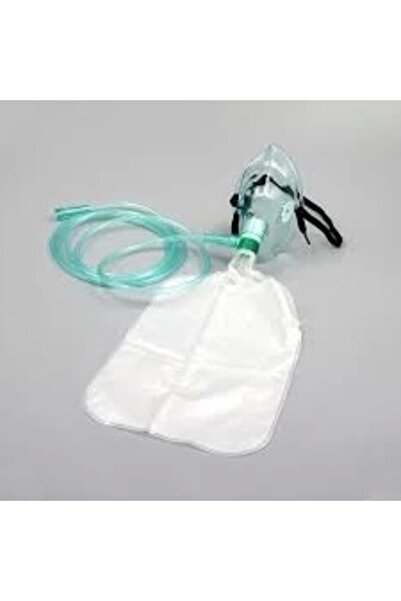 Allians Yetişkinler İçin Rezervuarlı Oksijen Maskesi, Sağlıklı Solunum Destekli