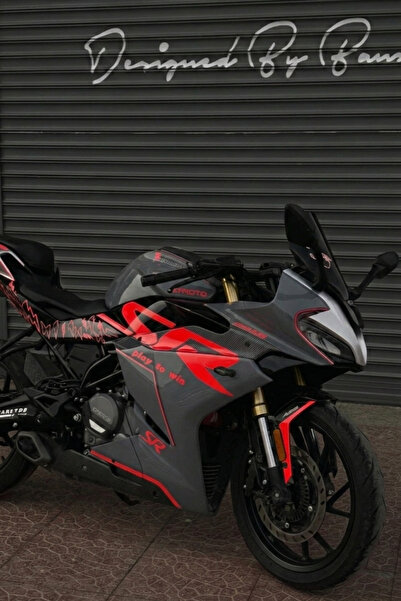 Banxtre مجموعة ملصقات مفصلة باللون الأحمر كاملة لدراجة CFMOTO 250SR النارية