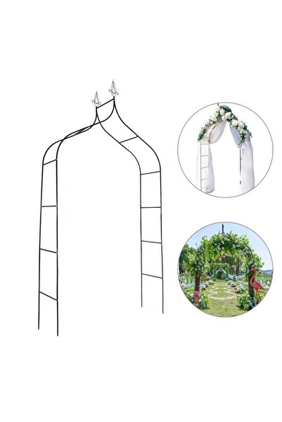 PROCART Διακοσμητική πέργκολα κήπου, μεταλλική κατασκευή, γοτθικού ρυθμού, 24...