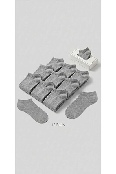 emosocks 10 Pairs of Gray Booties Socks