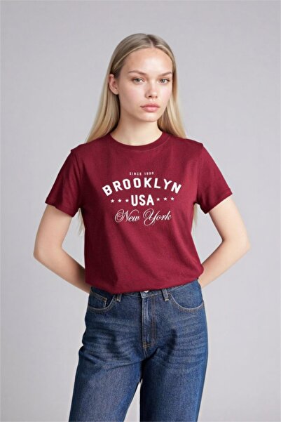 DeFacto Ženske T-shirt H1409AX/BR115 BORDEUX