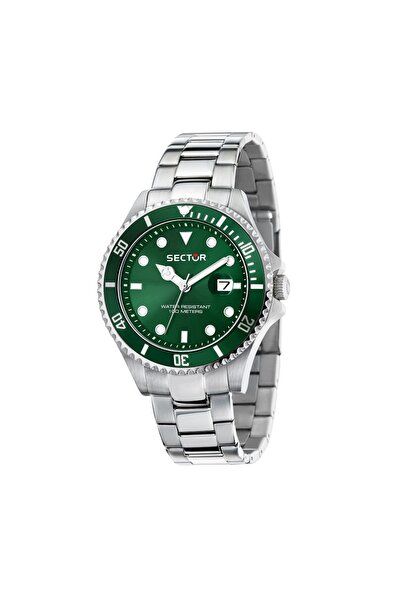 Sector Ceas Sector, colectie 230, inox argintiu, cadran verde, carcasa 43mm, ...