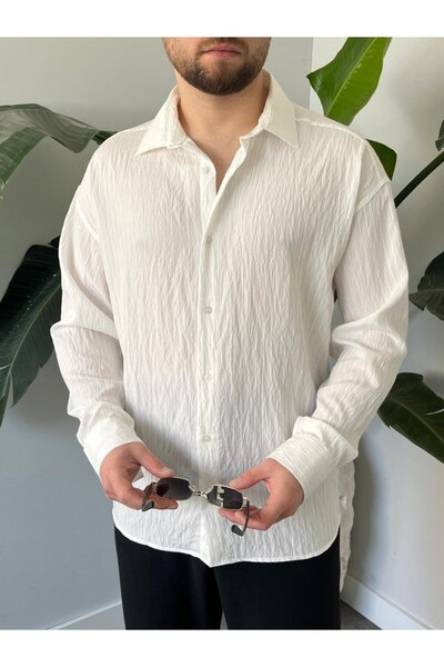 QUUL WEAR Men's Burgundy Linen Shirt