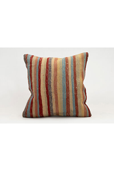 Kilim Whole Sale غطاء وسادة عتيق مصنوع يدويًا من الكليم والصوف مقاس 40x40 سم