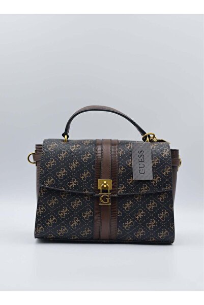 Guess Ginevra Logo Top Handle Flap Cross-body Bags