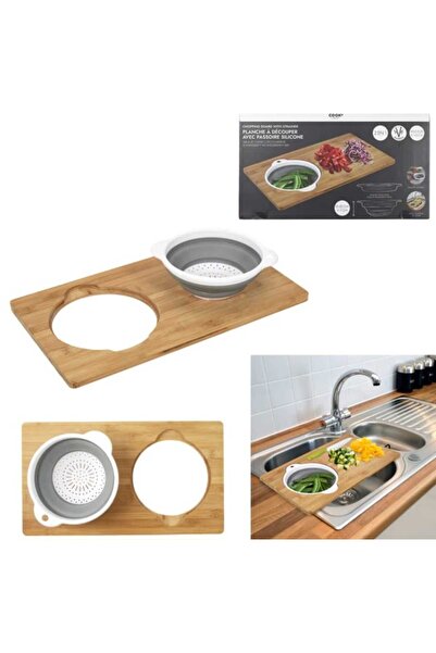 OEM Tocator Ideal din Bambus cu sita pliabila integrata