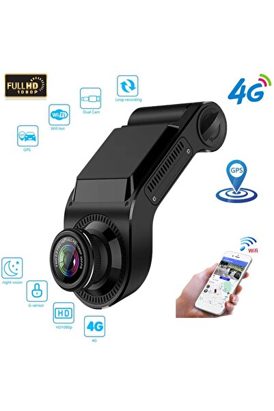 Tastech 4G SİM KART GİRİŞLİ ARAÇ İÇİ KAMERA ÖN VE İÇ KAMERA 1080P FHD GPS PAN...