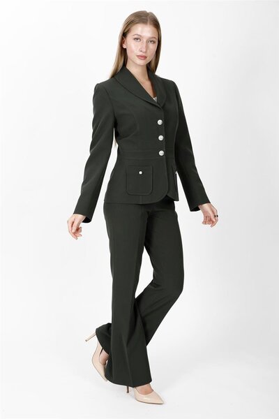 ÖNDER ÖZSOY Shawl Collar Pocketed Sports Jacket & Pocketed Spanish-Cut Trouse...