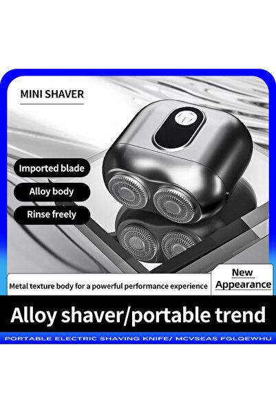 OrientC Mini Alloy Electric Shaver - Portable 3D Floating Blade Razor for Men