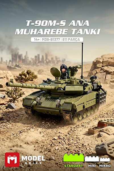 ModelBrixx T-90M-S Ana Muharebe Tankı Yapı Bloğu Seti – 811 Parça