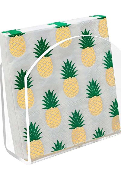 Arabest حامل مناديل ورقية شفاف من أكريليك للطاولات، حامل مناديل ورقية شفاف لل...