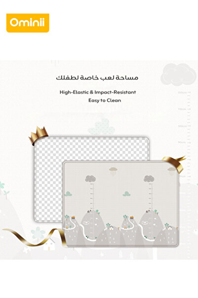 GOG بساط لعب للأطفال مزدوج الوجهين ، بساط زحف سميك مقاوم للماء مانع للانزلاق ...