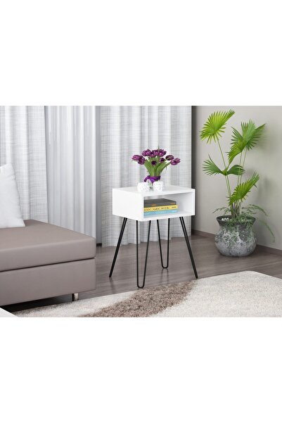 UnicUtil Noptiera/Masuta Laterala Modera UnicUtil, 63 x 45 x 35 cm, Alb