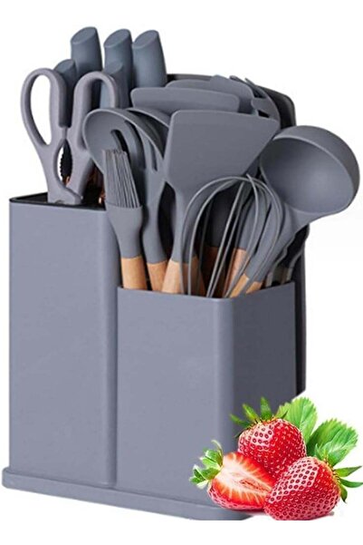 Arabest 19-Piece Kitchenware Set with 11-Piece Cooking Spoon, 6-Piece Sharp K...