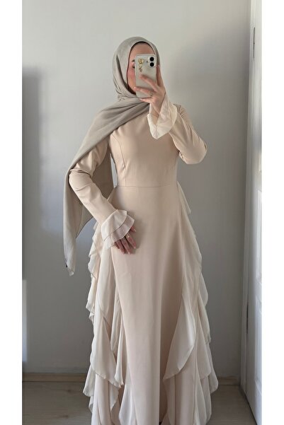 Marselline Bej Masal Elbise